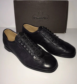 NIB 960 $ Church's English Shoes Schwarze Herren-Sneaker 12 US Hergestellt in Italien