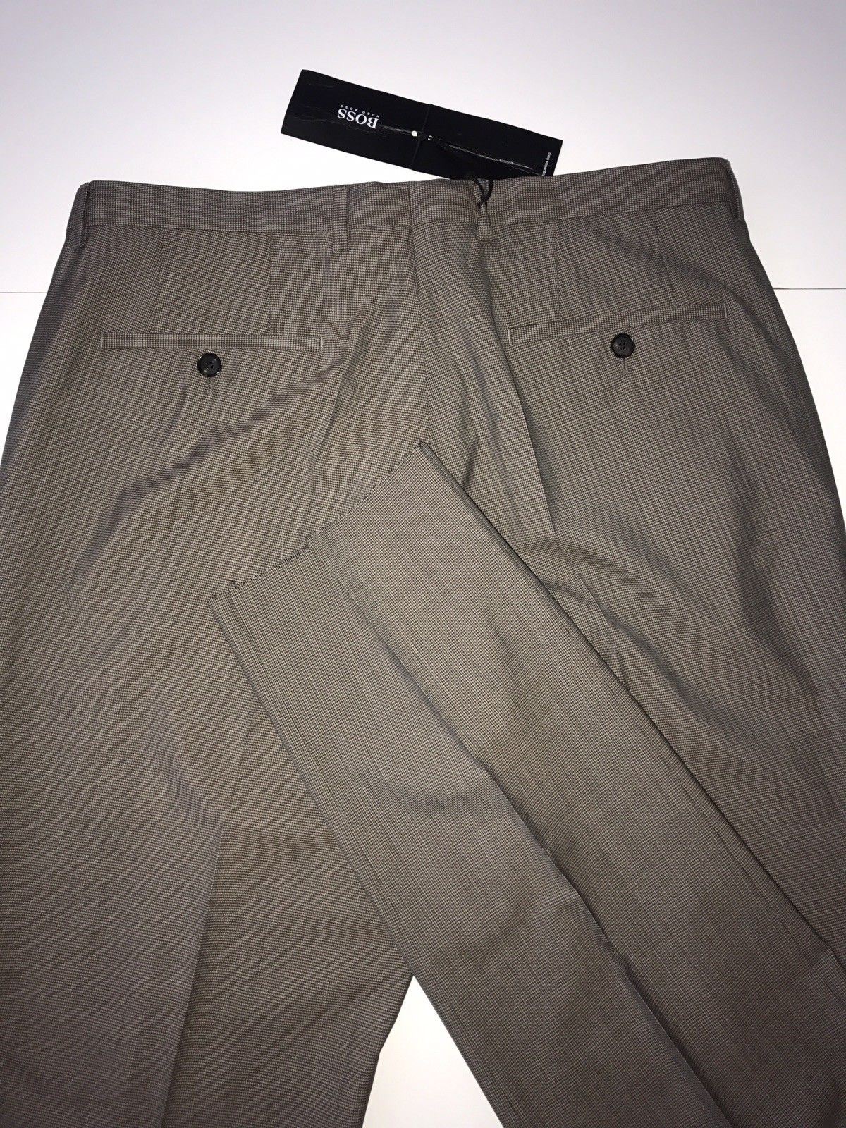 NWT $255 Boss Hugo Boss Central Mens Medium Brown  Dress Pants Size 35R  US