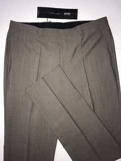 NWT $255 Boss Hugo Boss Central Mens Medium Brown  Dress Pants Size 35R  US