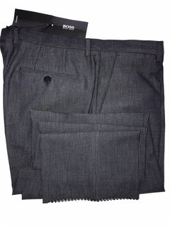 NWT $255 Boss Hugo Boss Central Mens Cotton Navy Dress Pants Size 36R US