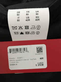 NWT $445 Boss Hugo Boss Amandos Sport Coat Jacket Charcoal 40R US (50R Eu)