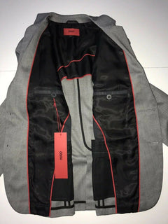 NWT $445 Boss Hugo Boss Amandos Sport Coat Jacket Charcoal 40R US (50R Eu)