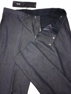 NWT $255 Boss Hugo Boss Central Mens Cotton Navy Dress Pants Size 30R US