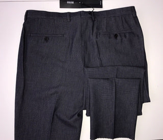 NWT $255 Boss Hugo Boss Central Mens Cotton Navy Dress Pants Size 30R US