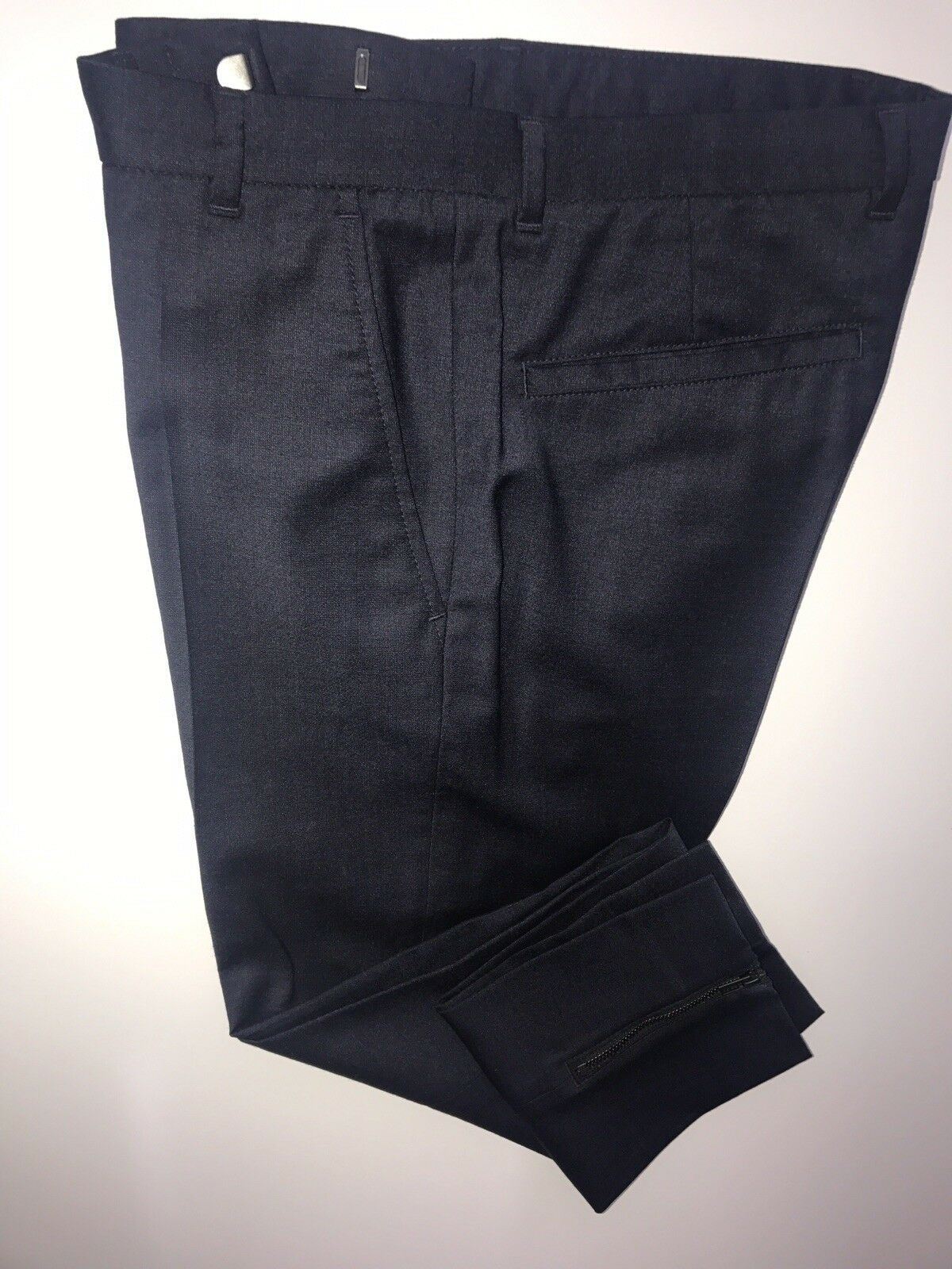 NWT $175 Boss Hugo Boss Hiw Mens Wool  Dark Blue Dress Pants Size 32R US