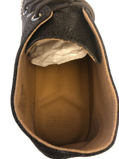 New $495 Armani Collezioni Espadrilla Mens Leather High Top Brown 9 US X6S003