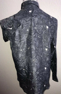 NWT $675 Emporio Armani Men's Gray Silk Dress Shirt Size 38/15 T1CC2T