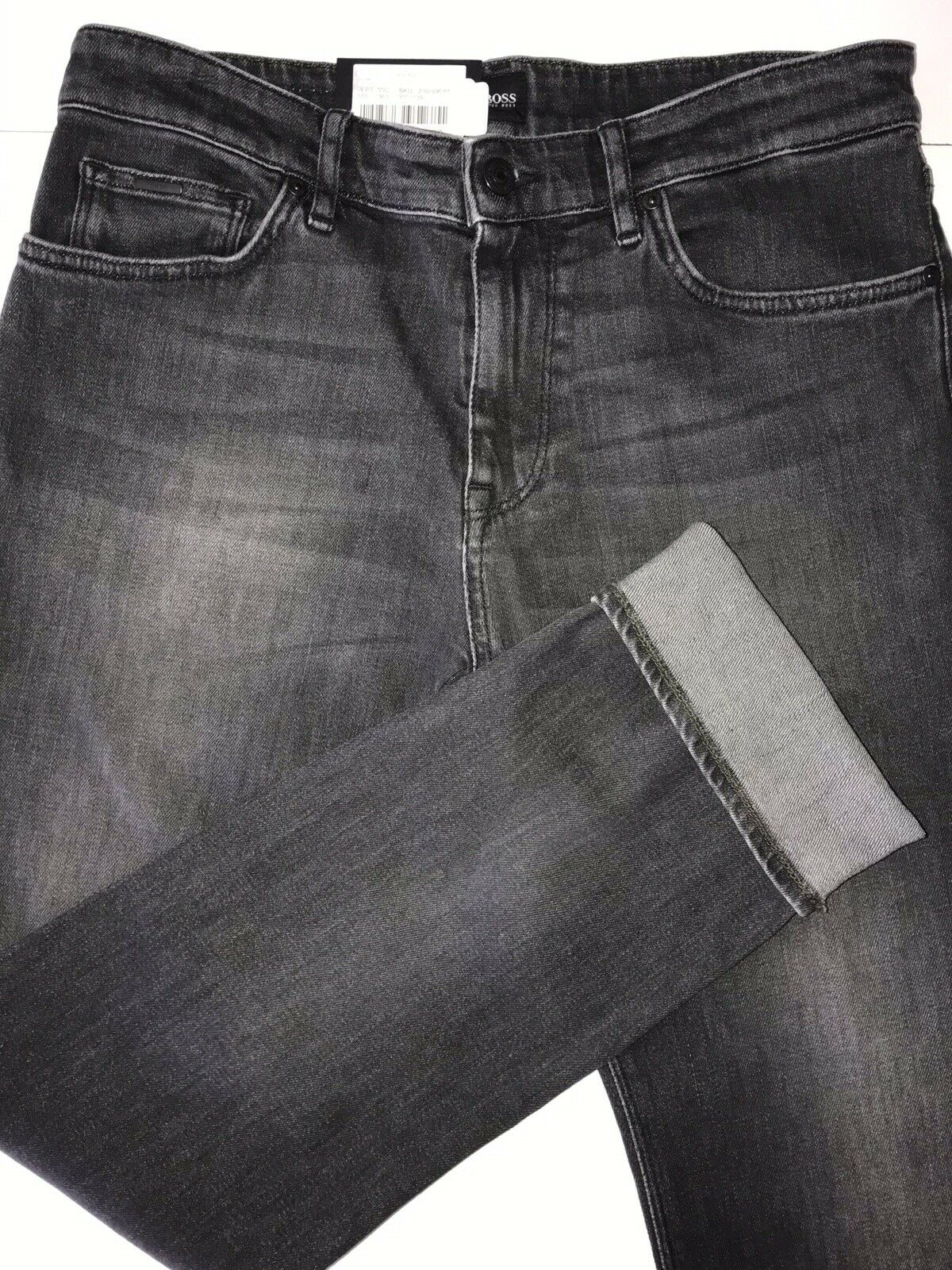 Neu mit Etikett: 178 $ Hugo Boss Herren-Jeans „Maine“ in normaler Passform in Blau, Größe 30/32