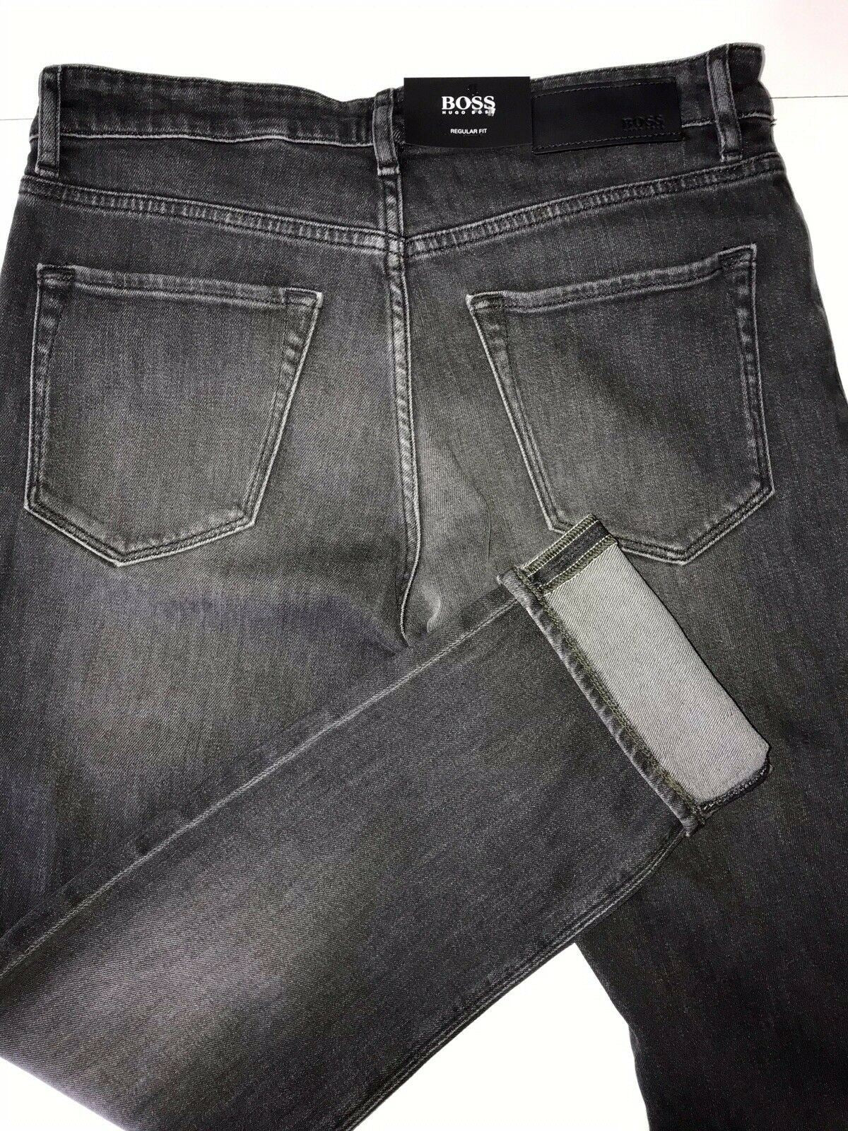 Мужские синие джинсы обычного кроя Hugo Boss, размер 30/32, NWT 178 долларов США
