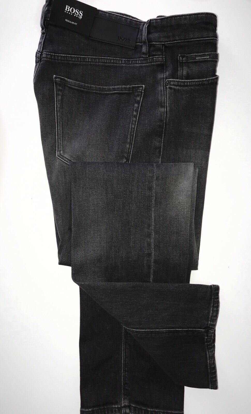 NWT $178 Hugo Boss Men's Maine Regular Fit Blue Jeans Pants Size 30/32
