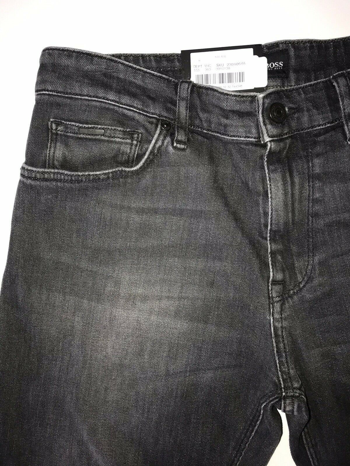 Neu mit Etikett: 178 $ Hugo Boss Herren-Jeans „Maine“ in normaler Passform in Blau, Größe 30/32