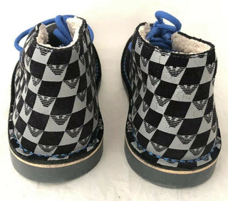 NWT $260 Armani Junior boys Navy Desert Boots Shoes 39 Eu (7 US) Portugal