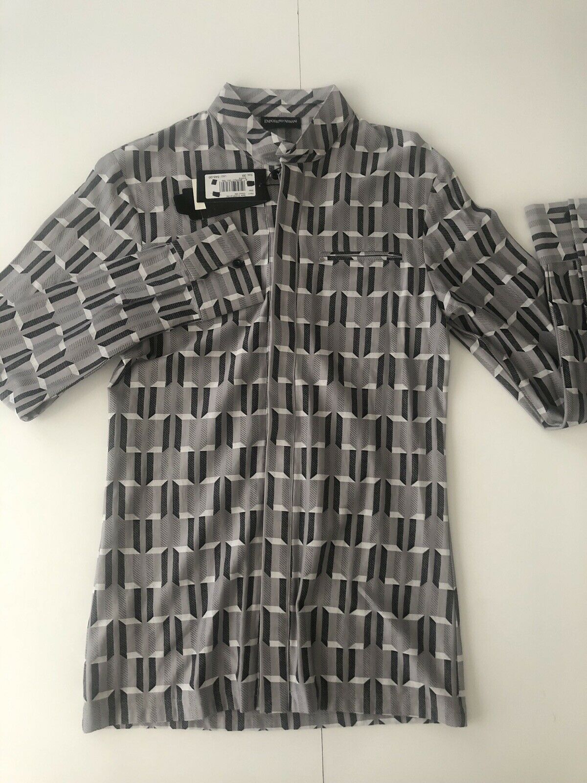 NWT Emperio Armani Mens Dress Shirt US 39 Style Z1CF5T/Z176C Color 042 $545