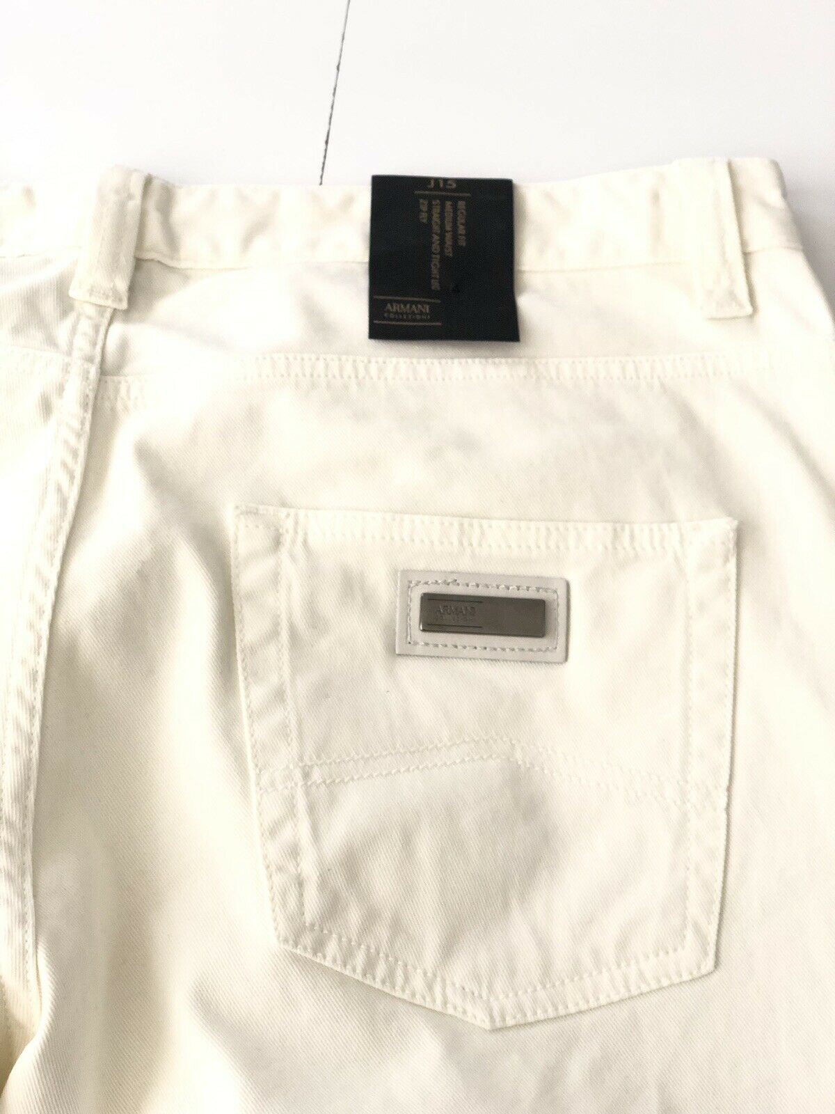 NWT Armani Collezioni Mens White Jeans Size 36 US (52 Euro)