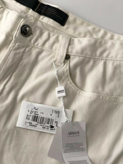 NWT Armani Collezioni Mens White Jeans Size 36 US (52 Euro)