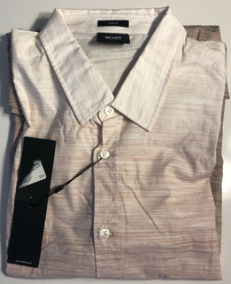 NWT $195 BOSS Hugo Boss Mens Ronny_12 Modern Red Light Slim Fit Dress Shirt XL
