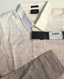 NWT $195 BOSS Hugo Boss Mens Ronny_12 Modern Red Light Slim Fit Dress Shirt XL