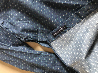 Neu mit Etikett: 138 $ Hugo Boss Herren-Hemd aus Baumwolle in Blau, Größe S