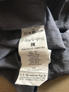 Neu mit Etikett: 825 $ Giorgio Armani Herren LT Blaues Hemd 44/17,5 Italien 
