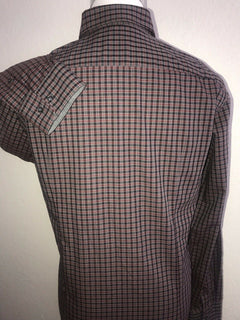 Neu mit Etikett: 245 $ Hugo Boss T-Scot maßgeschneidertes dunkelrotes Herrenhemd aus Baumwolle, Größe 2XL