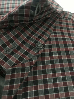 Neu mit Etikett: 245 $ Hugo Boss T-Scot maßgeschneidertes dunkelrotes Herrenhemd aus Baumwolle, Größe 2XL