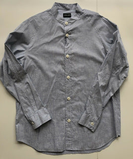 NWT $625 Giorgio Armani Light Korean-Necked Blue Dress Shirt Size 42/16.5 WSC6LT