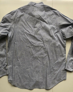 NWT $625 Giorgio Armani Light Korean-Necked Blue Dress Shirt Size 42/16.5 WSC6LT