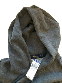 Neu mit Etikett: 99,99 $ Polo Ralph Lauren Bear Grauer Pullover mit Kapuze 2XL
