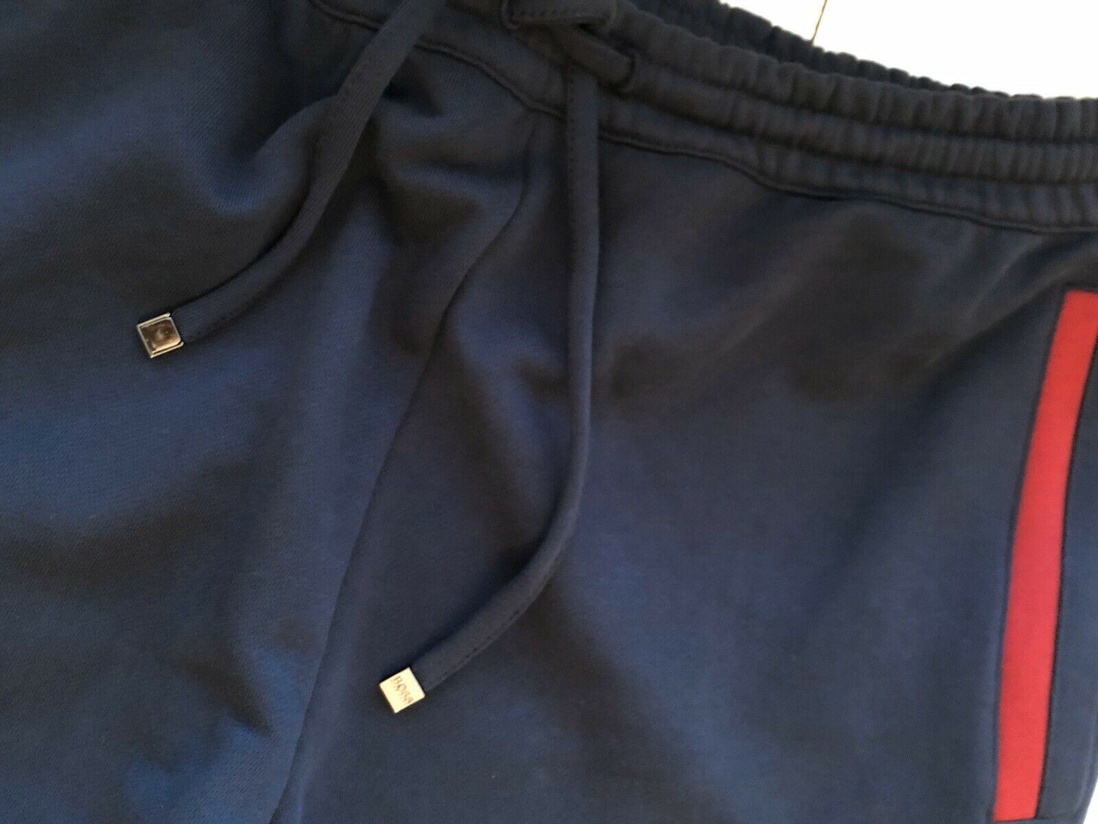 NWT $165 Hugo Boss Hainos Mens Track Sweat Pants Blue Size 2XL (34" stretch)
