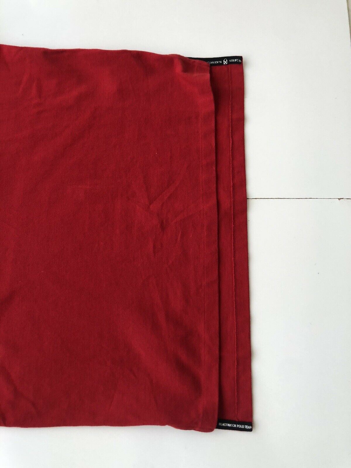 Polo Ralph Lauren Blackwatch Rotes Poloshirt mit individueller Passform L