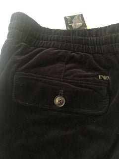 NWT $345 Emporio Armani Mens Black Casual Pants Size 34 US (50 Euro) 6Z1PL6