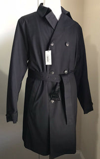 Neu mit Etikett: 1195 $ Emporio Armani Herren Trenchcoat Schwarz 44R US (54R Eu) 