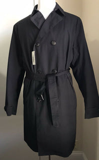 Neu mit Etikett: 1195 $ Emporio Armani Herren Trenchcoat Schwarz 44R US (54R Eu) 
