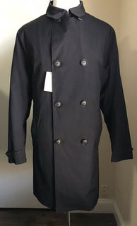 Neu mit Etikett: 1195 $ Emporio Armani Herren Trenchcoat Schwarz 44R US (54R Eu) 