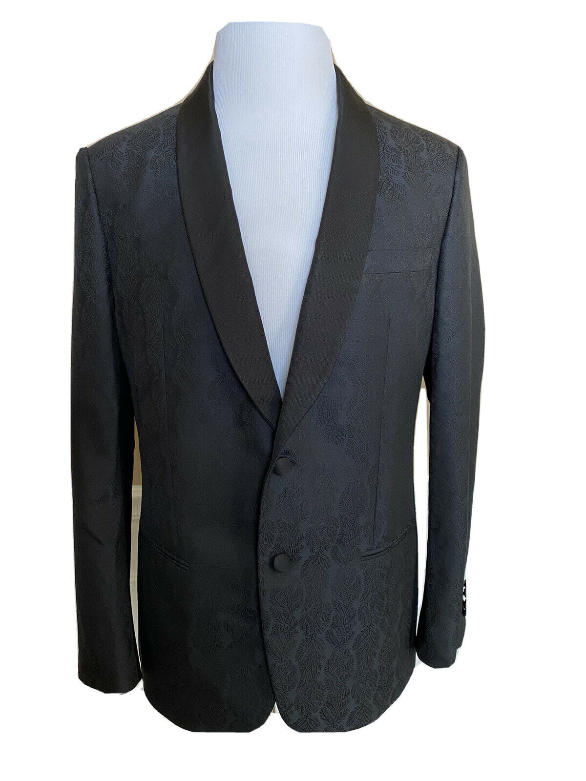 NWT $2895 Giorgio Armani Shawl Collar Blazer Jacket Blue 40R (50R) Italy WSM7H0