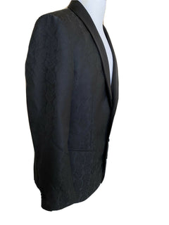 NWT $2895 Giorgio Armani Shawl Collar Blazer Jacket Blue 40R (50R) Italy WSM7H0
