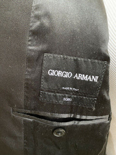 NWT $2895 Giorgio Armani Shawl Collar Blazer Jacket Blue 40R (50R) Italy WSM7H0