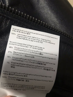 Neu mit Etikett: 600 $ Boss Hugo Boss Herren-Ledermanteljacke Blau 42R US (52R Eu) 