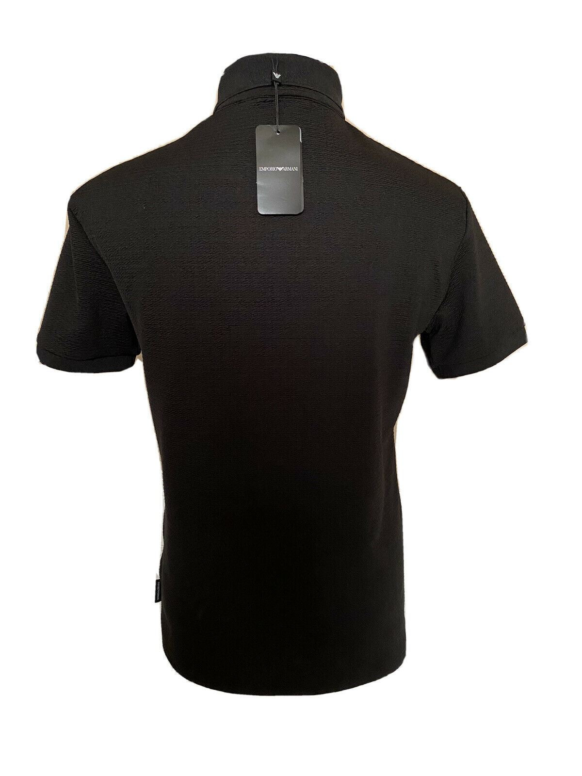 Черная рубашка-поло с коротким рукавом Emporio Armani 3G1F72, NWT 245 долларов США