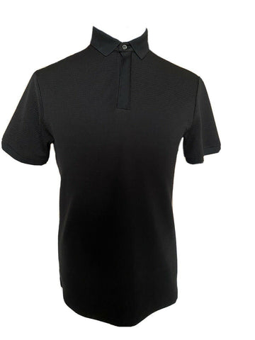 NWT $245 Emporio Armani Short Sleeve Black Polo Shirt 3G1F72