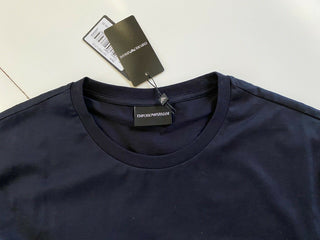 NWT $195 Emporio Armani Men's Short Sleeve Manzoni 31 Blue T-Shirt 2XL 3G1TM2