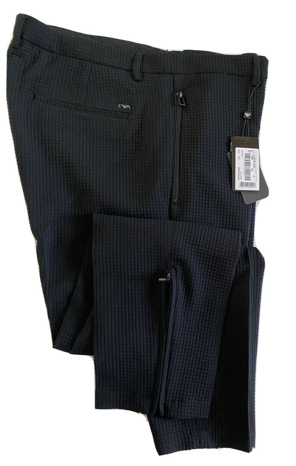 NWT $445 Emporio Armani Mens Black Casual Pants Size 36 US (52 Euro) 3G1PP6