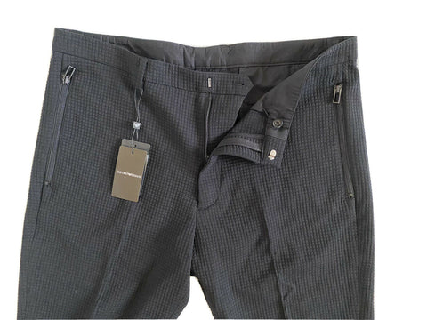 NWT $445 Emporio Armani Mens Black Casual Pants Size 36 US (52 Euro) 3G1PP6