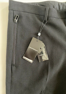 Neu mit Etikett: 445 $ Emporio Armani Schwarze Freizeithose für Herren, Größe 36 US (52 Euro) 3G1PP6