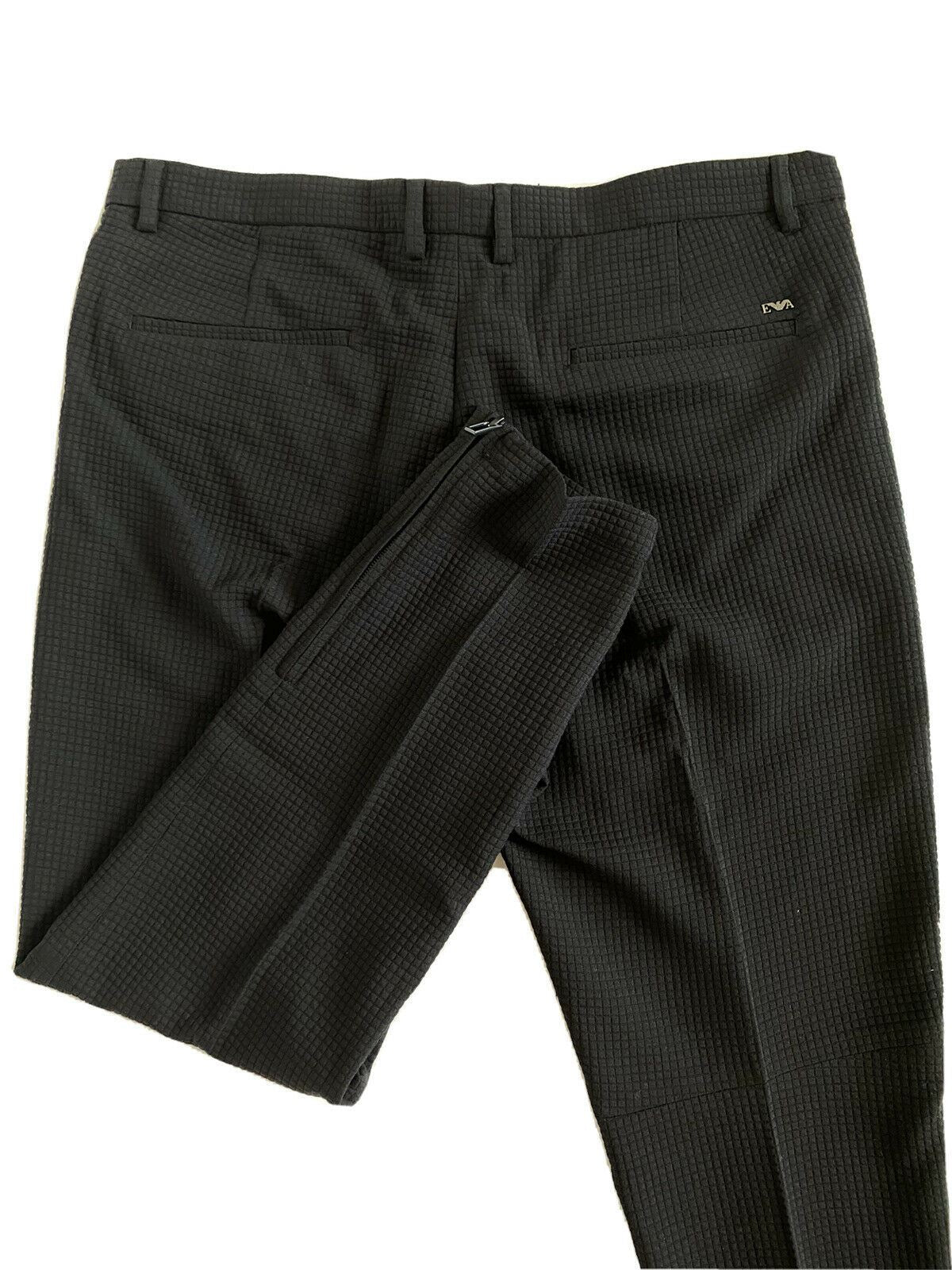 NWT $445 Emporio Armani Mens Black Casual Pants Size 36 US (52 Euro) 3G1PP6