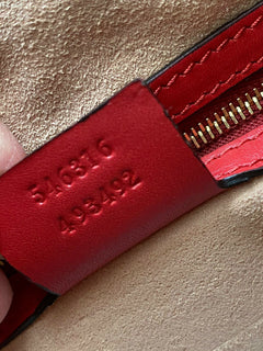 Gucci GG Supreme Blossom Rot/Blaue Leder-Einkaufstasche Italien