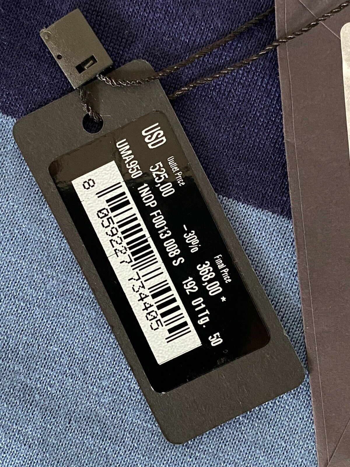 NWT $980 Prada Short Sleeve Wool Blue Polo Shirt UMA950 Made in Italy