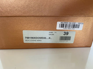 Baldinini Damen-Espadrilles aus schwarzem Leder, 39 Eu, hergestellt in Italien, 799156 