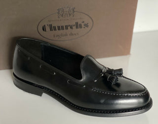 NIB Church's schwarze polnische Binder-Leder-Chicane-Schuhe für Herren, 10 US-EDC040 UK 