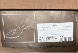 NIB Church's schwarze polnische Binder-Leder-Chicane-Schuhe für Herren, 10 US-EDC040 UK 